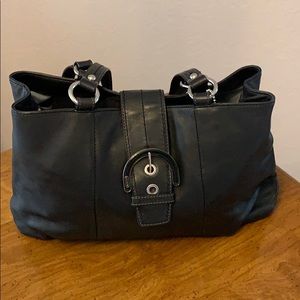 Coach Soho Tote Black Leather